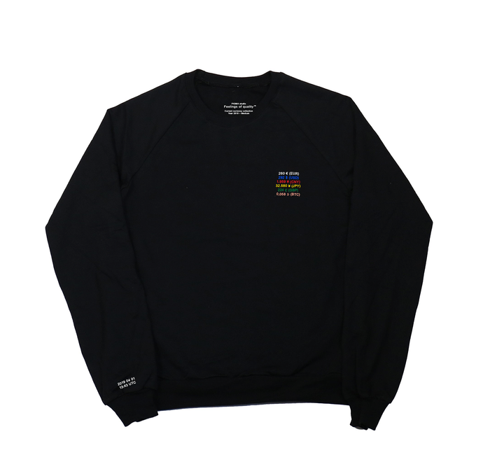 Current Currency<br>Global price sweatshirt<br>Black, 2019