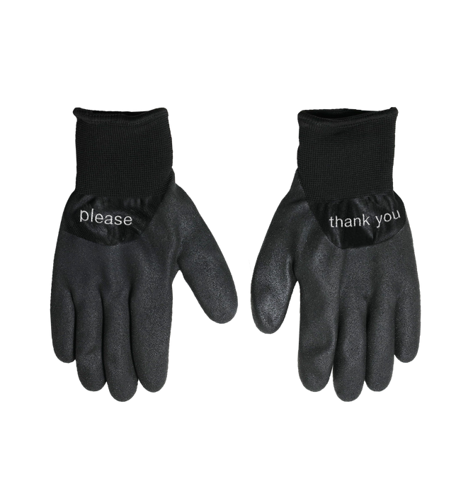 Good Habits<BR>Classic Technical gloves<br>Embroidery / Black, 2018